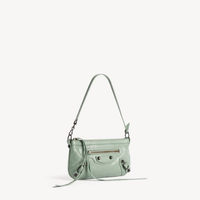 Women's Le City Pouch On Strap in Heritage Green - Women | Balenciaga Zimbabwe EN - Image 2