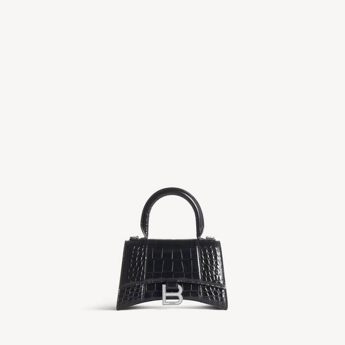 Women's Hourglass Handbag Xs in Black - Women | Balenciaga Canada EN - Image 1
