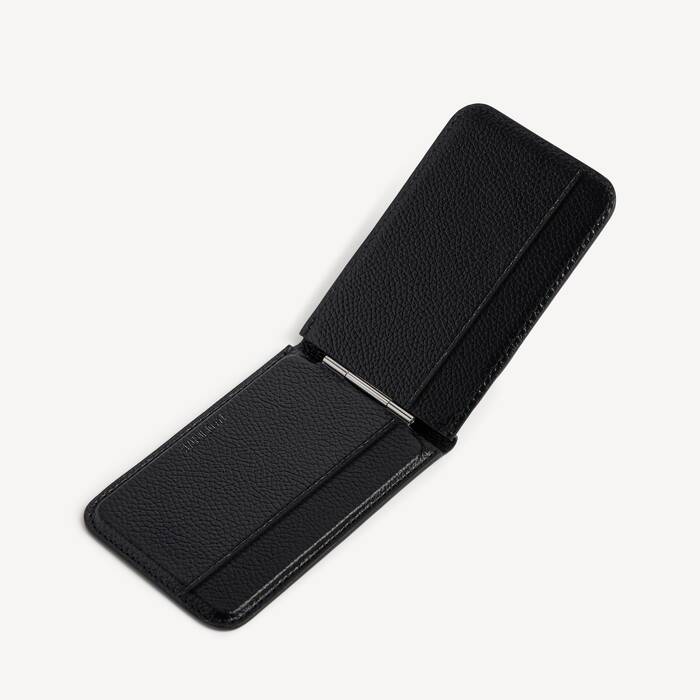 Men's Cash Magnet Card Holder With Stand in Black - Men | Balenciaga United States EN - Image 3