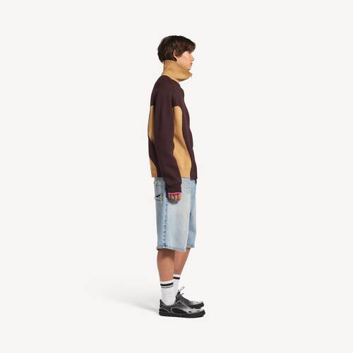 denim stay press shorts