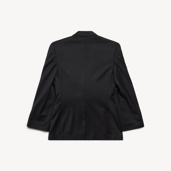 Women's Standard Tailored Jacket in New Black - Women | Balenciaga Spain EN - Image 2