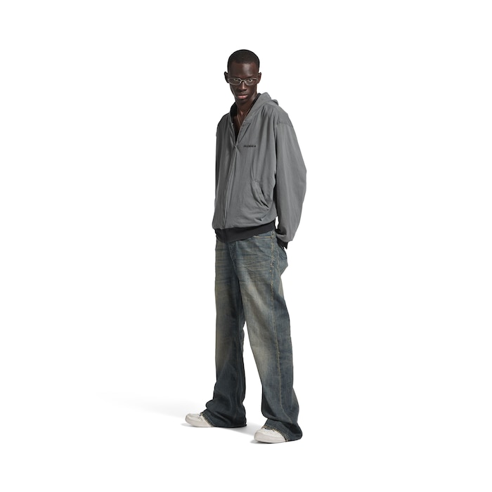 balenciaga back リバーシブル ジップアップ hoodie