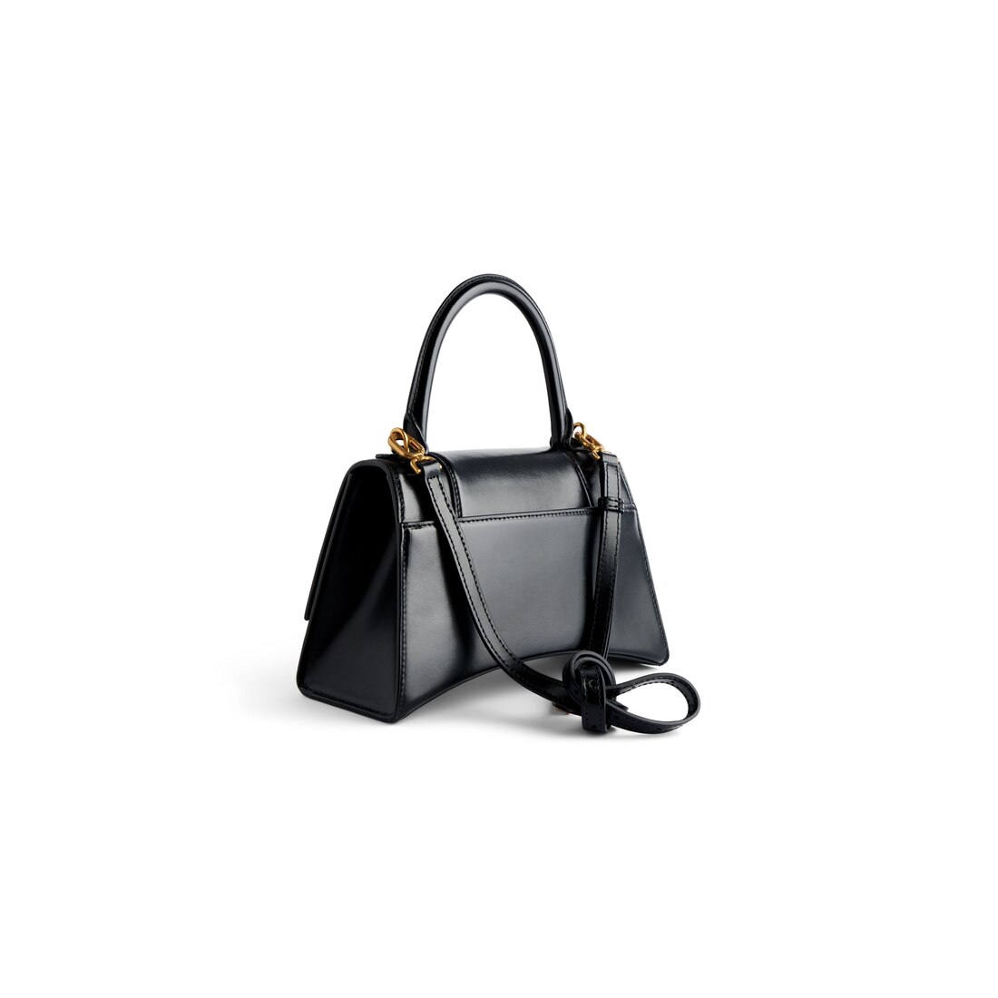 Women's Hourglass Handbag Small in Black | Balenciaga US