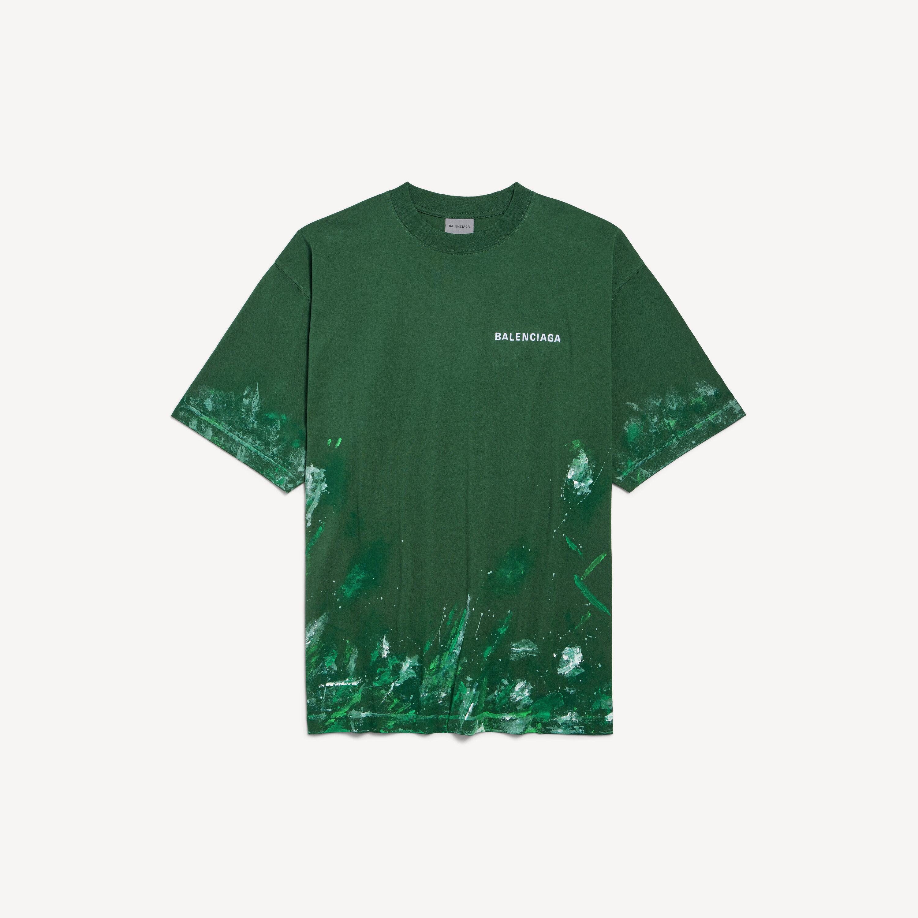 Balenciaga paint splatter ミディアムフィット tシャツ