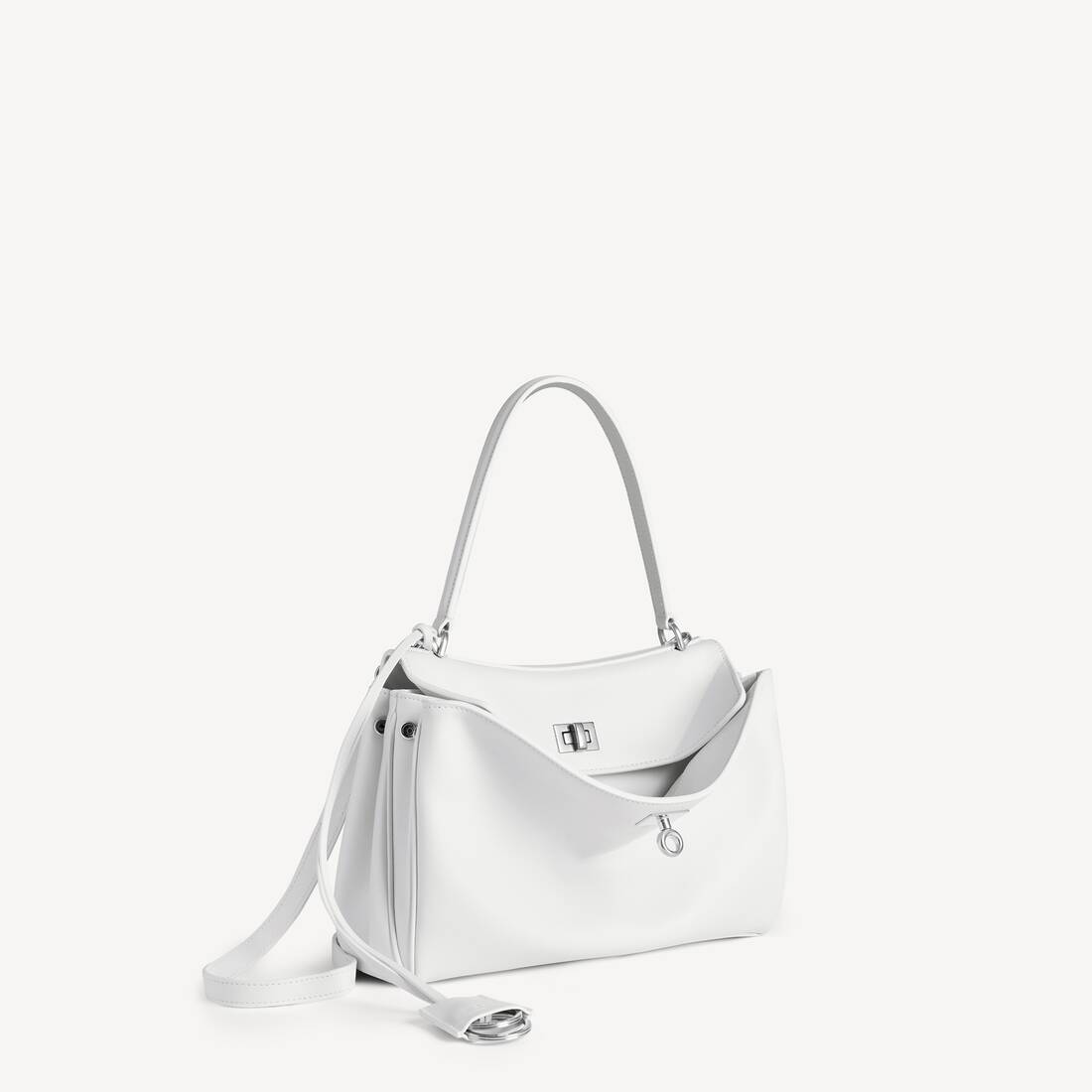 Sac &Agrave; Main Rodeo Petit pour Femme en Blanc Optique | Balenciaga Suisse FR - Image 2