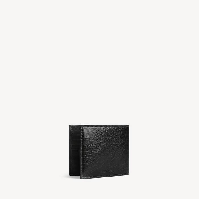 Portefeuille Pli&eacute; Carr&eacute; Le City pour Homme en Noir - Homme | Balenciaga France FR - Image 2