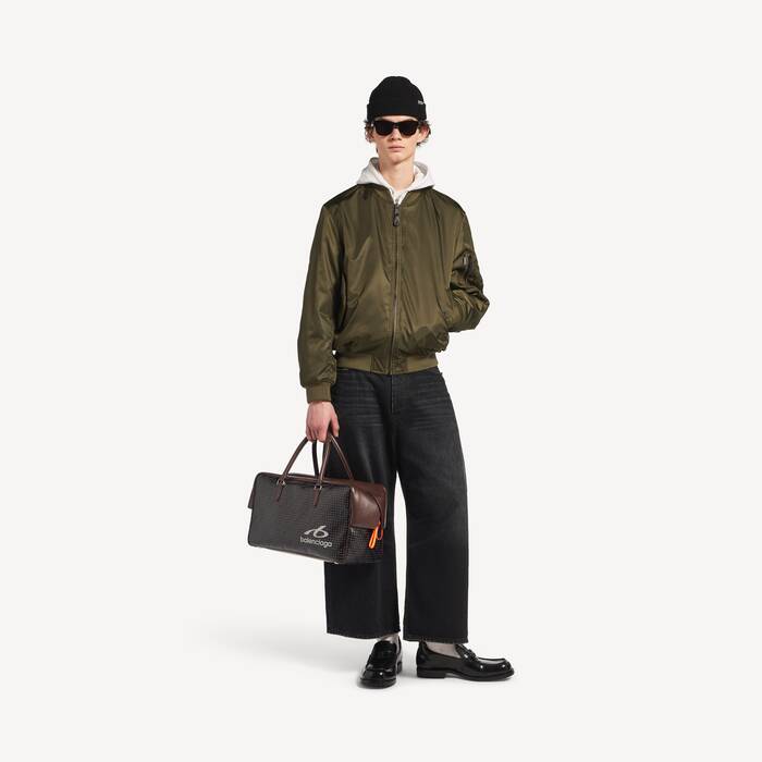 Sac Bowling Le 7 Grand pour Homme en Noir/marron - Homme | Balenciaga Belgique FR - Image 3