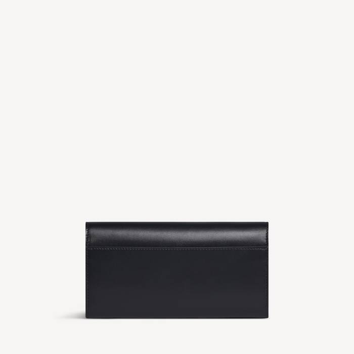 Women's Envelope Slim Continental Wallet in Black - Women | Balenciaga Japan EN - Image 2