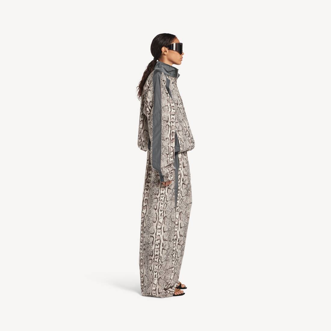 Women's Bodies Tracksuit Jacket in Ivory/brown | Balenciaga Australia EN - Image 3