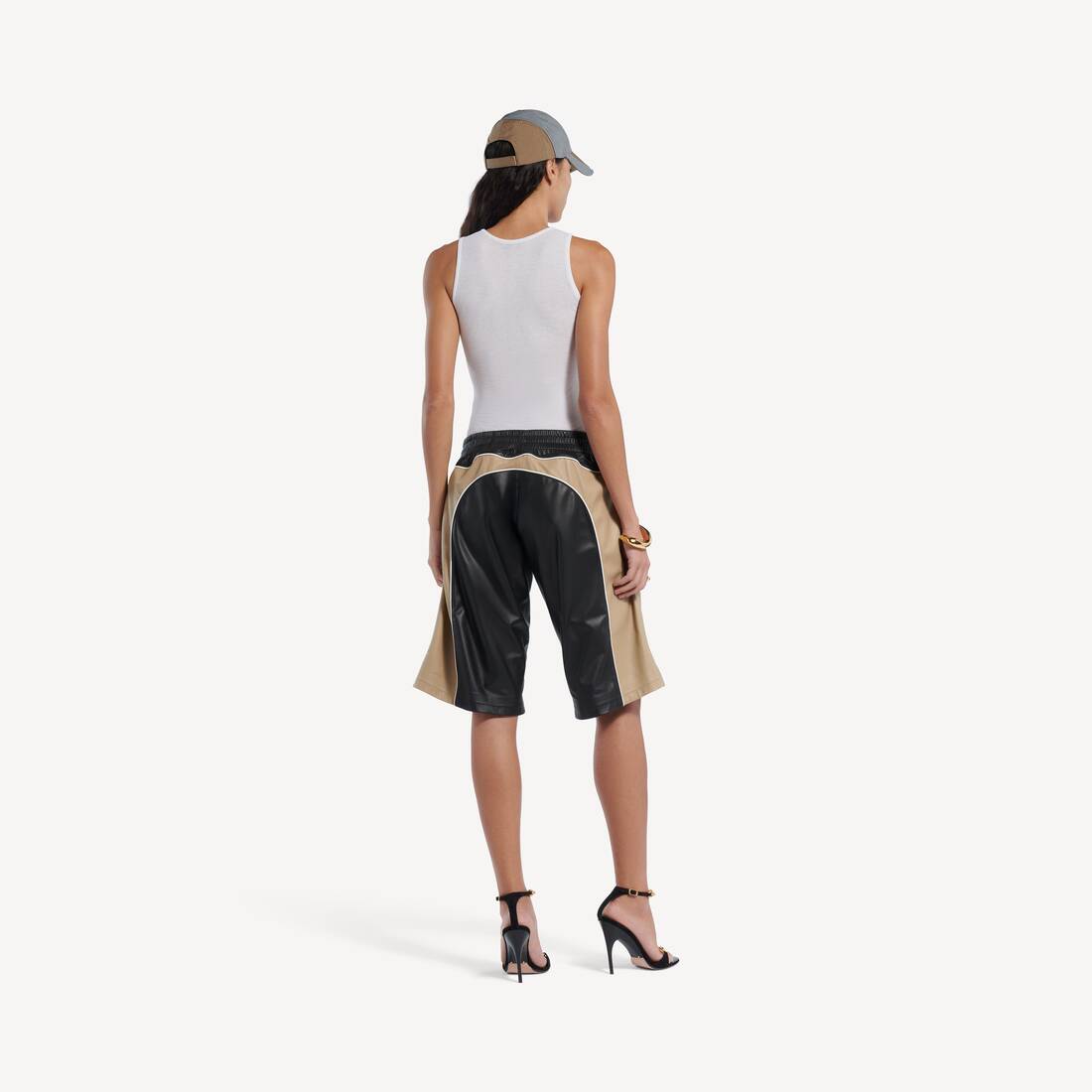 Camiseta Sin Mangas para Mujer en Blanco | Balenciaga Espa&ntilde;a ES - Image 4