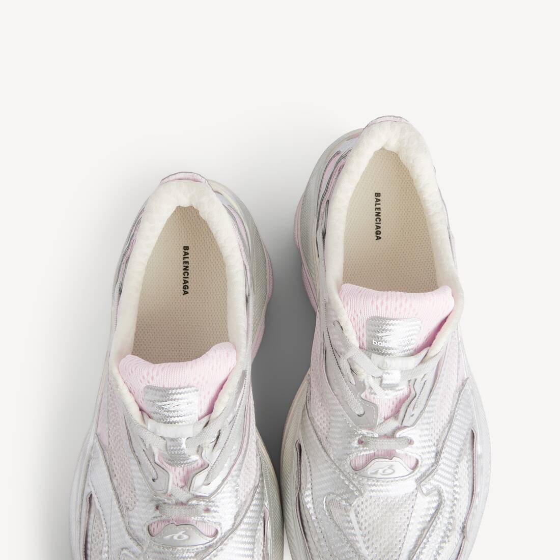 Zapatillas Jet Metallic para Mujer en Plateado/blanco/rosa | Balenciaga Espa&ntilde;a ES - Image 5