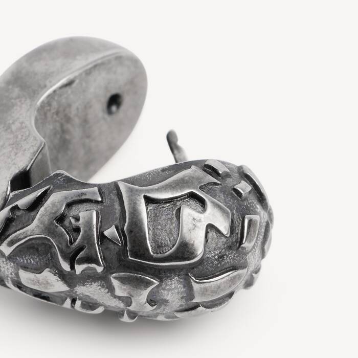 Women's Midnight Xs Earrings in Silver - Women | Balenciaga Hong Kong SAR EN - Image 3