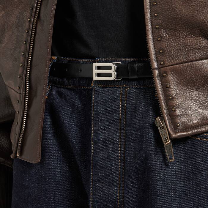 Men's Bolero B Belt in Black - Men | Balenciaga Greece EN - Image 2