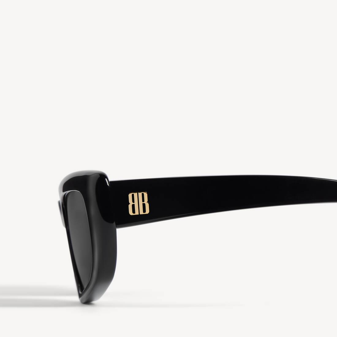 Lunettes De Soleil Rectangle Palma pour Femme en Noir | Balenciaga France FR - Image 4