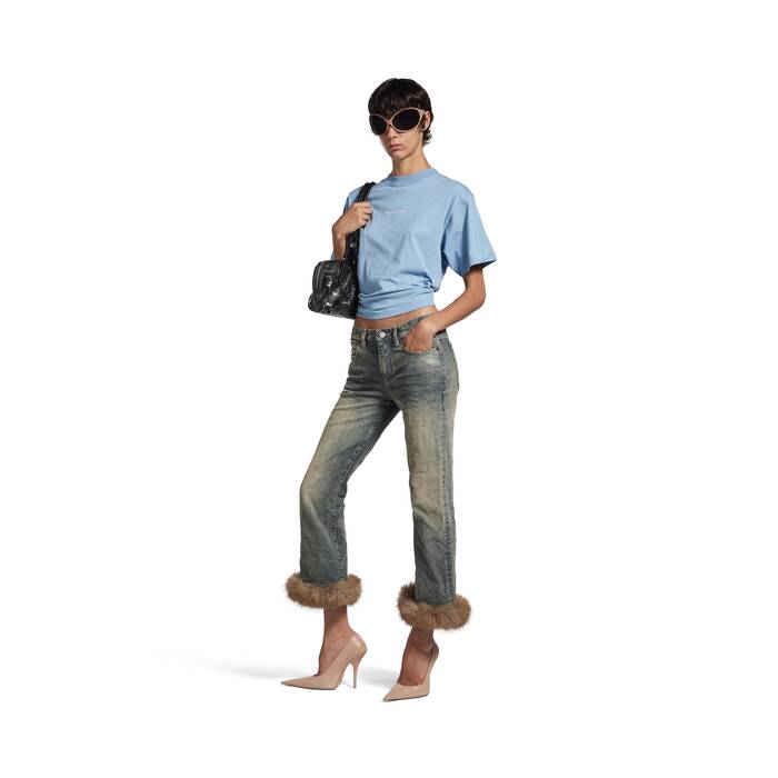 balenciaga back t-shirt mittlere passform