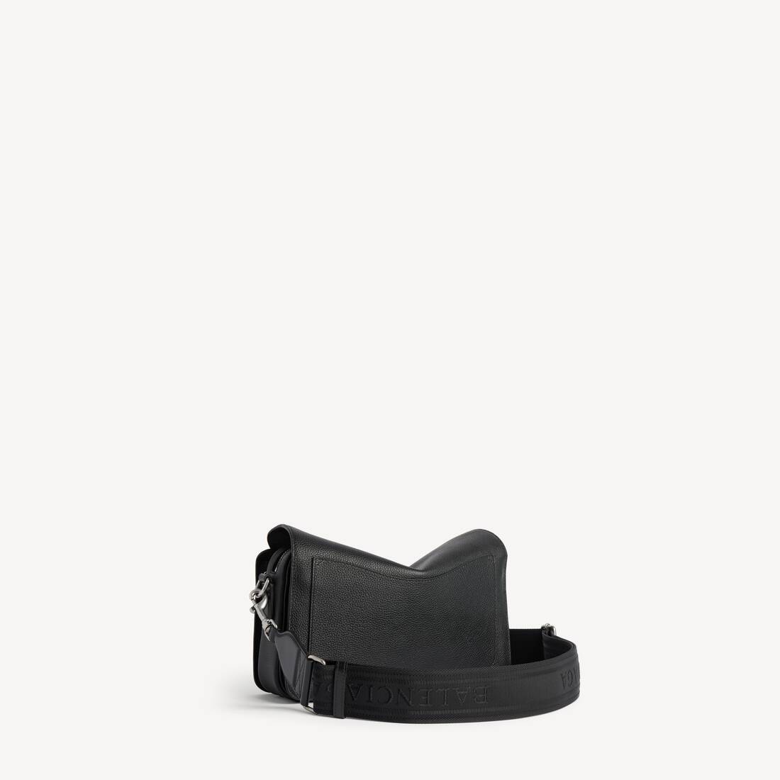Men's Le 7 Cube Messenger Bag Small in Black | Balenciaga United Kingdom EN - Image 3