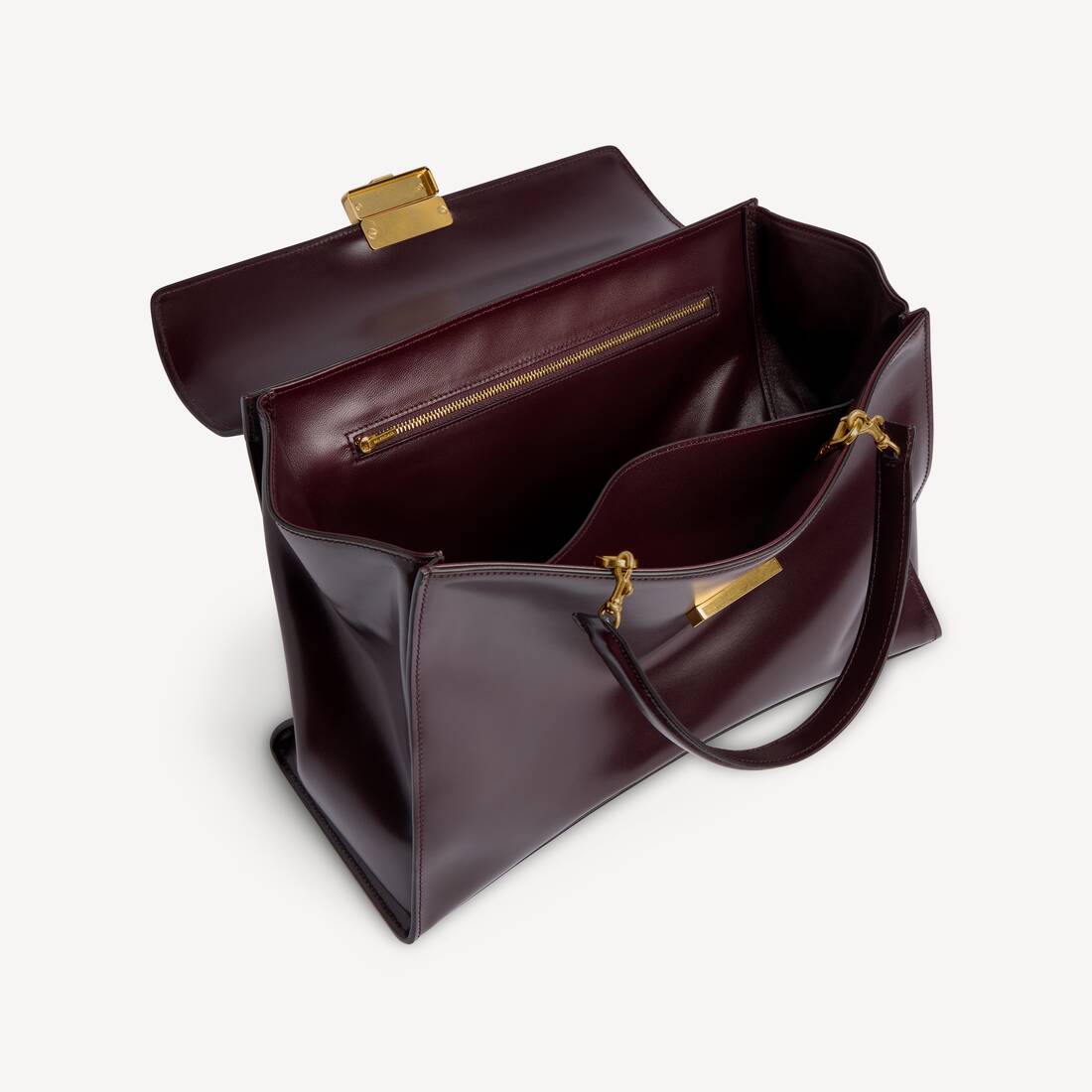 Hourglass Avenue Henkeltasche Mittelgro&szlig; f&uuml;r Damen in Traube | Balenciaga Deutschland DE - Image 5