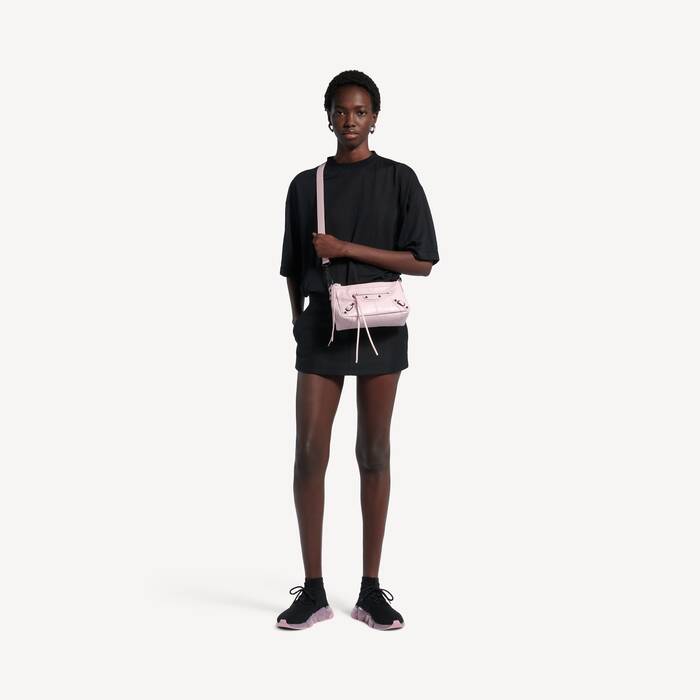 Women's Le City Moto Mini in Petal Pink - Women | Balenciaga New Zealand EN - Image 3