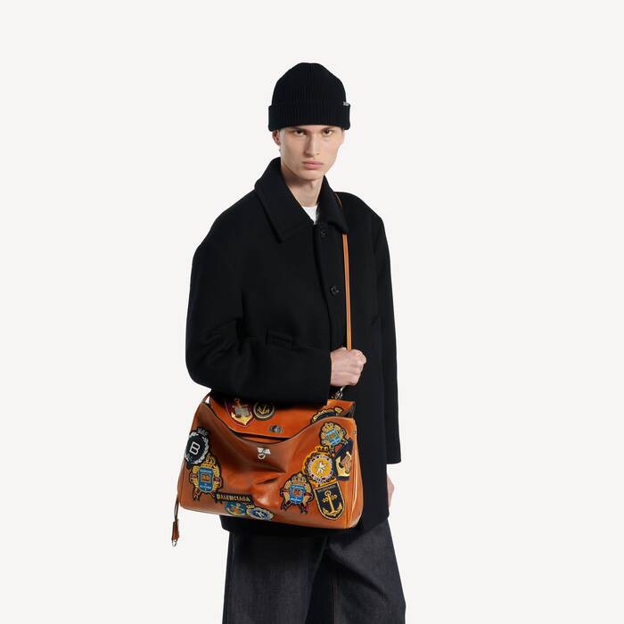 Rodeo Handtasche Gro&szlig; f&uuml;r Herren in Neues Hellbraun/mehrfarbig - Herren | Balenciaga Deutschland DE - Image 2