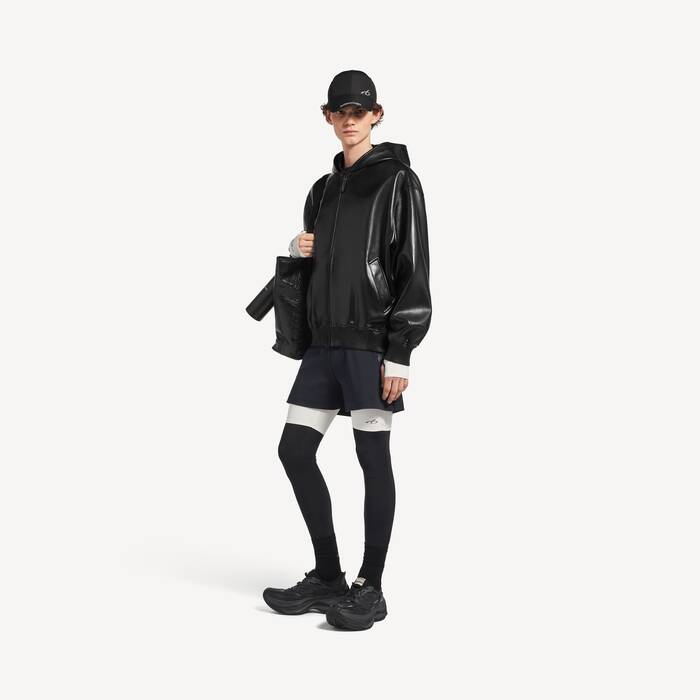 Manteau Court &Agrave; Capuche pour Homme en Noir - Homme | Balenciaga Belgique FR - Image 3