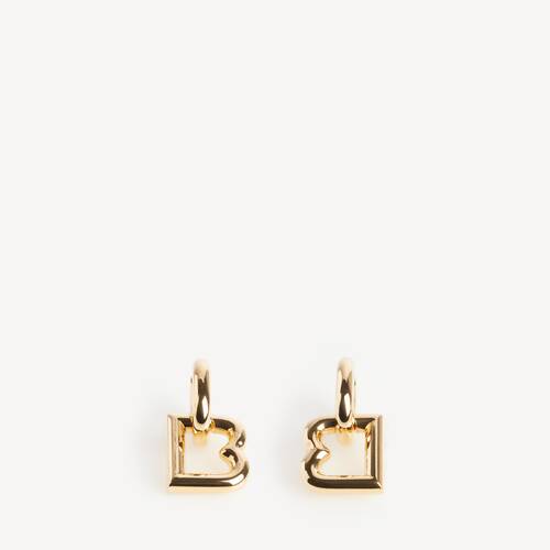 b hoop earrings