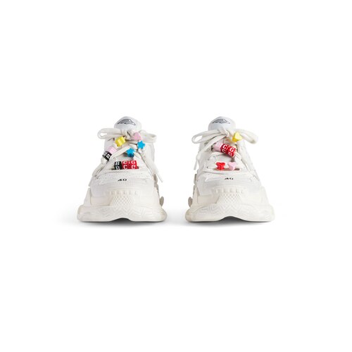 triple s sporty sneaker with charms