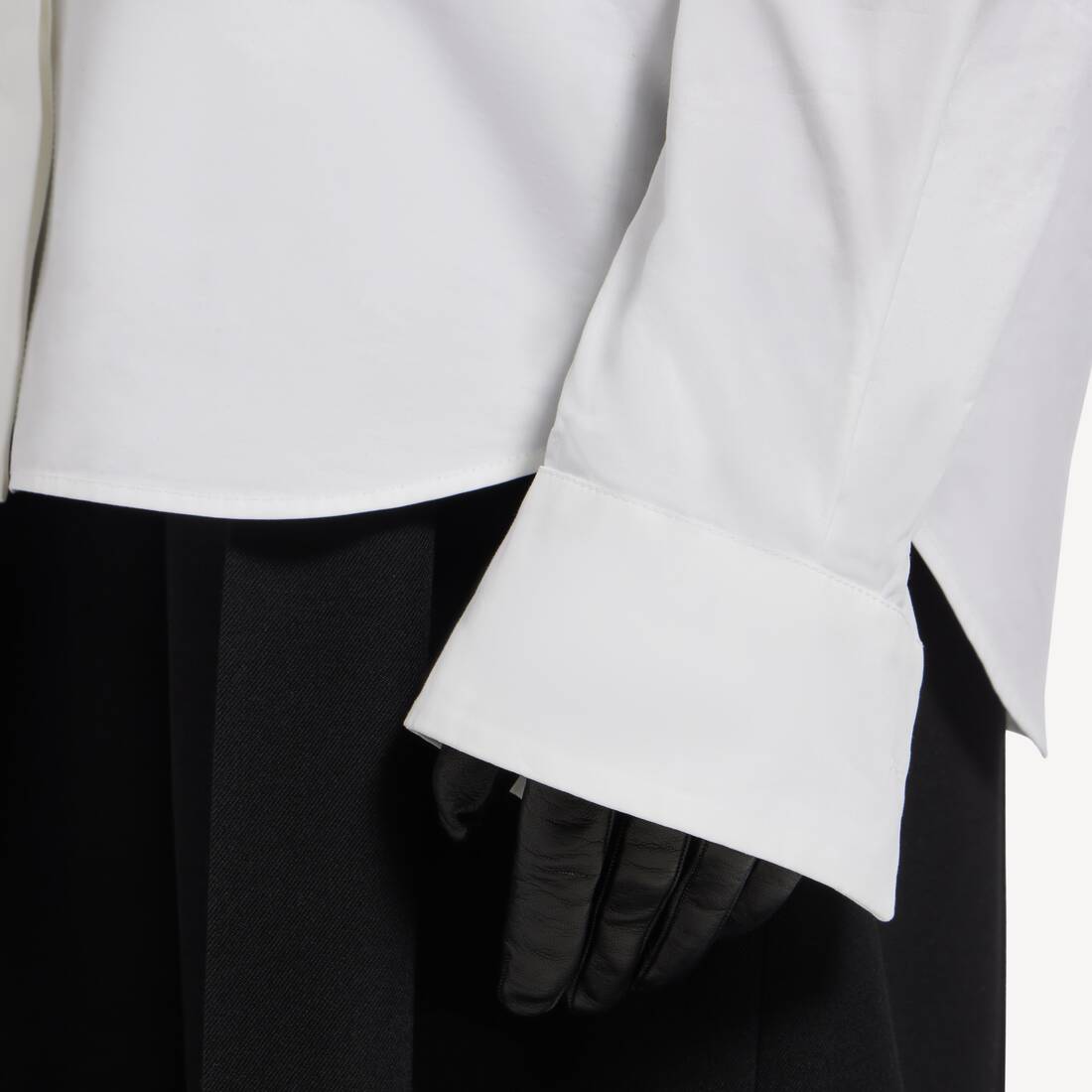 Chemise Stola Oversize  pour Femme en Blanc | Balenciaga Belgique FR - Image 6