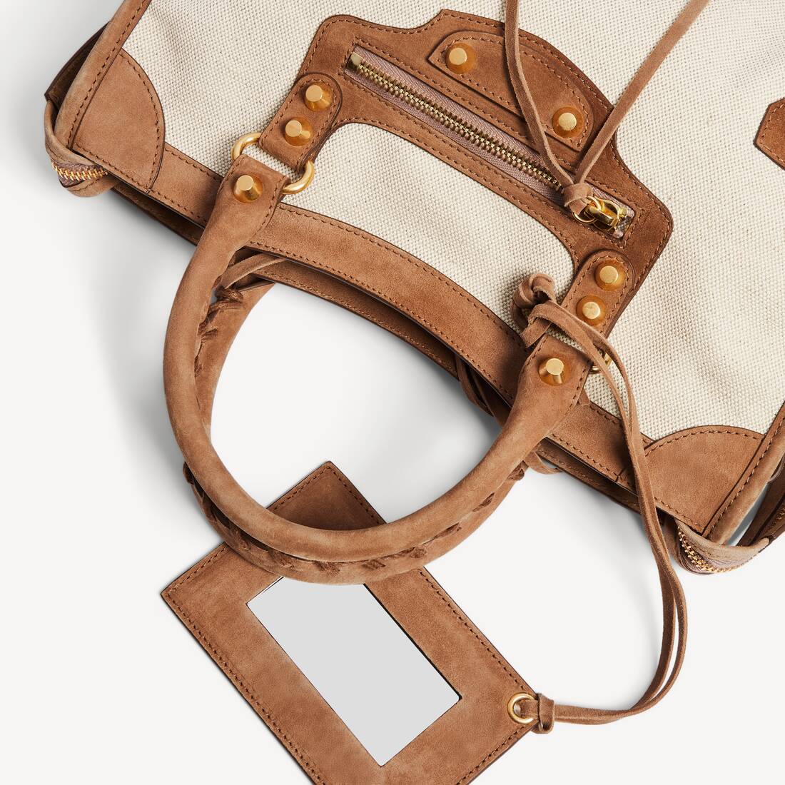 Bolso Le City Peque&ntilde;o para Mujer en Beige/c&aacute;mel | Balenciaga Espa&ntilde;a ES - Image 6