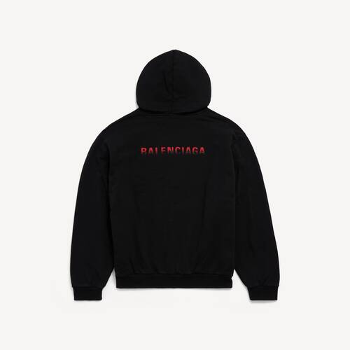 balenciaga back gradient hoodie &agrave; col montant