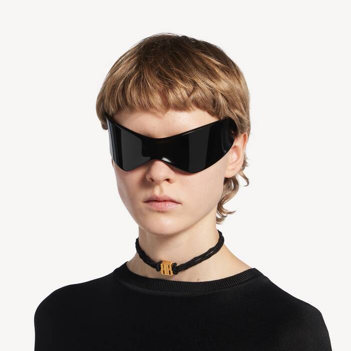 Women's Nano Ribbon Bb Choker in Black/shiny Gold - Women | Balenciaga Australia EN - Image 2