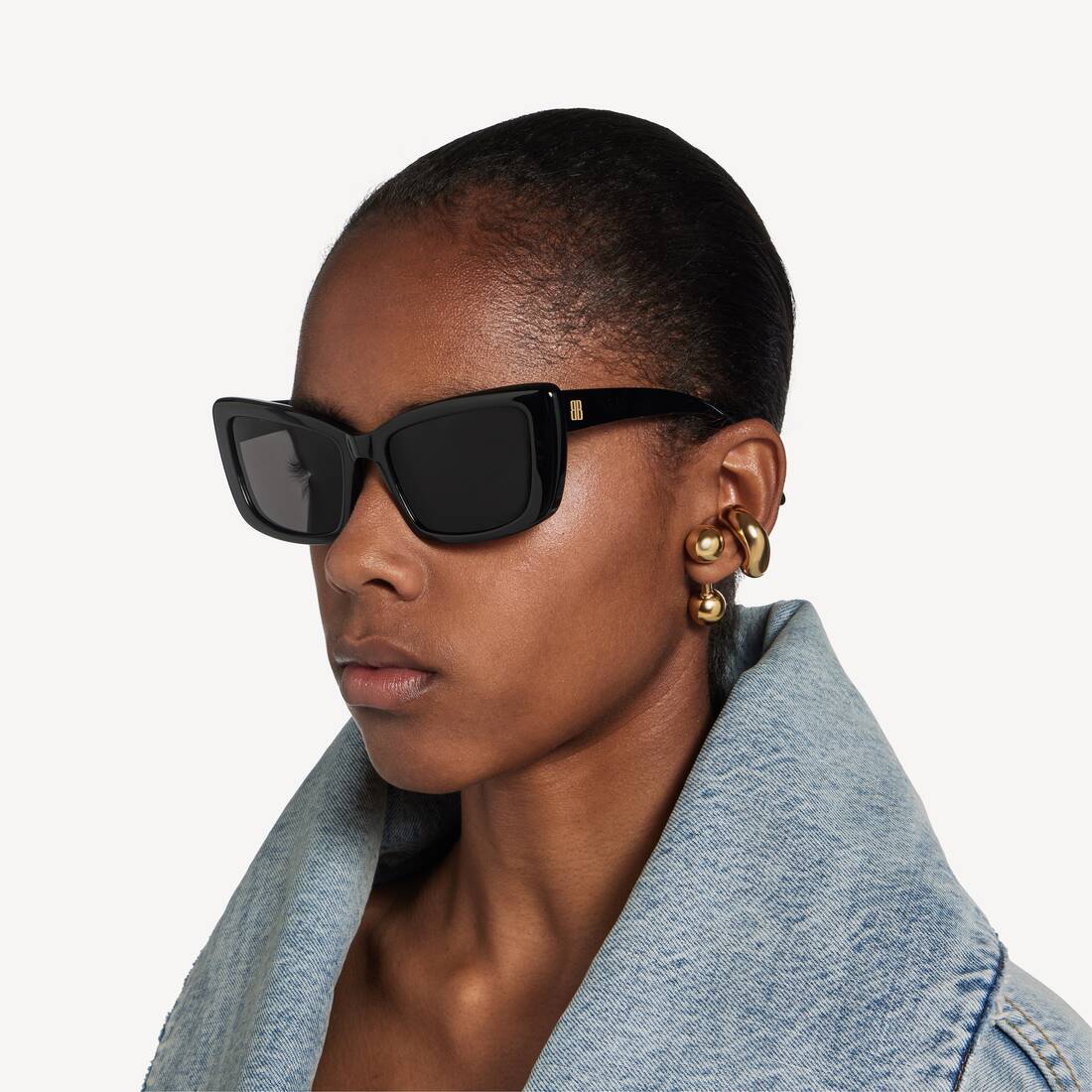 Gafas De Sol Tipo Ojo De Gato Palma para Mujer en Negro | Balenciaga Espa&ntilde;a ES - Image 6