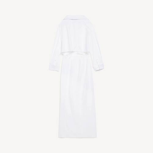 off-shoulder shirt dress