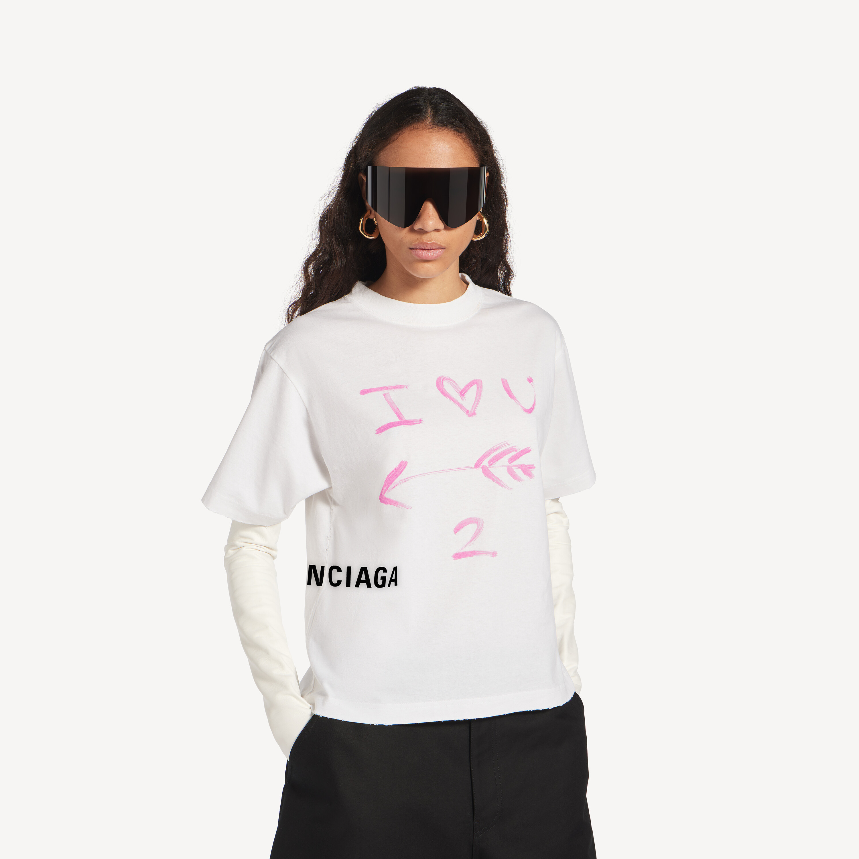 Balenciaga i<3 u medium fit t-shirt
