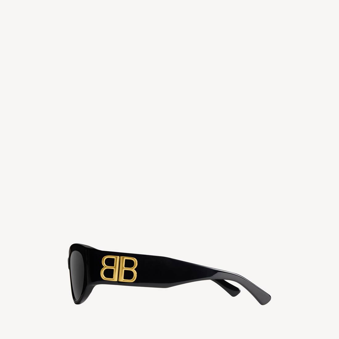 Lunettes De Soleil Bossy Round Af  pour Femme en Noir | Balenciaga France FR - Image 3