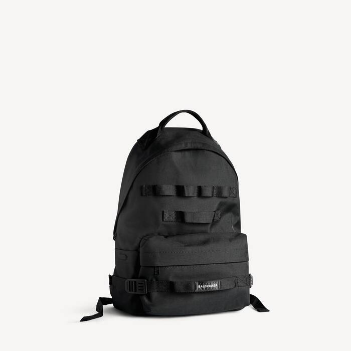 Men's Army Backpack Medium in Black - Men | Balenciaga Brazil EN - Image 2