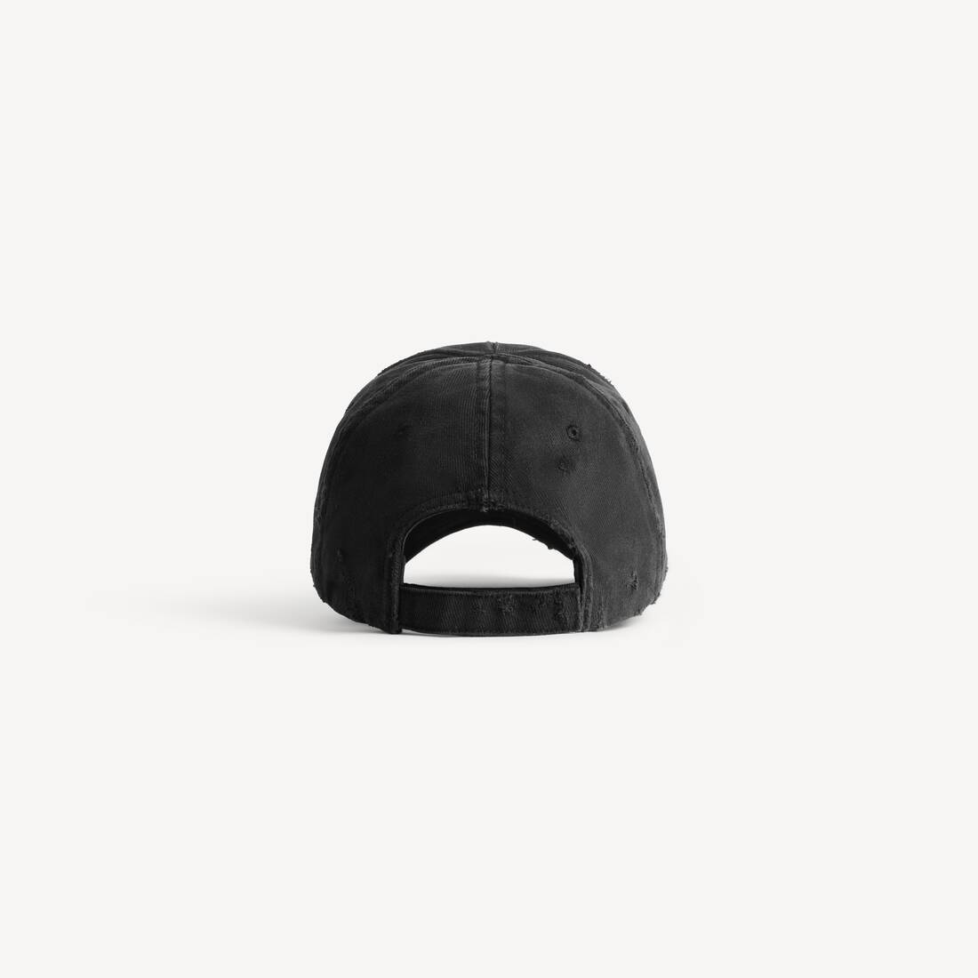 DIY BALENCIAGA BACK CAP – Black
