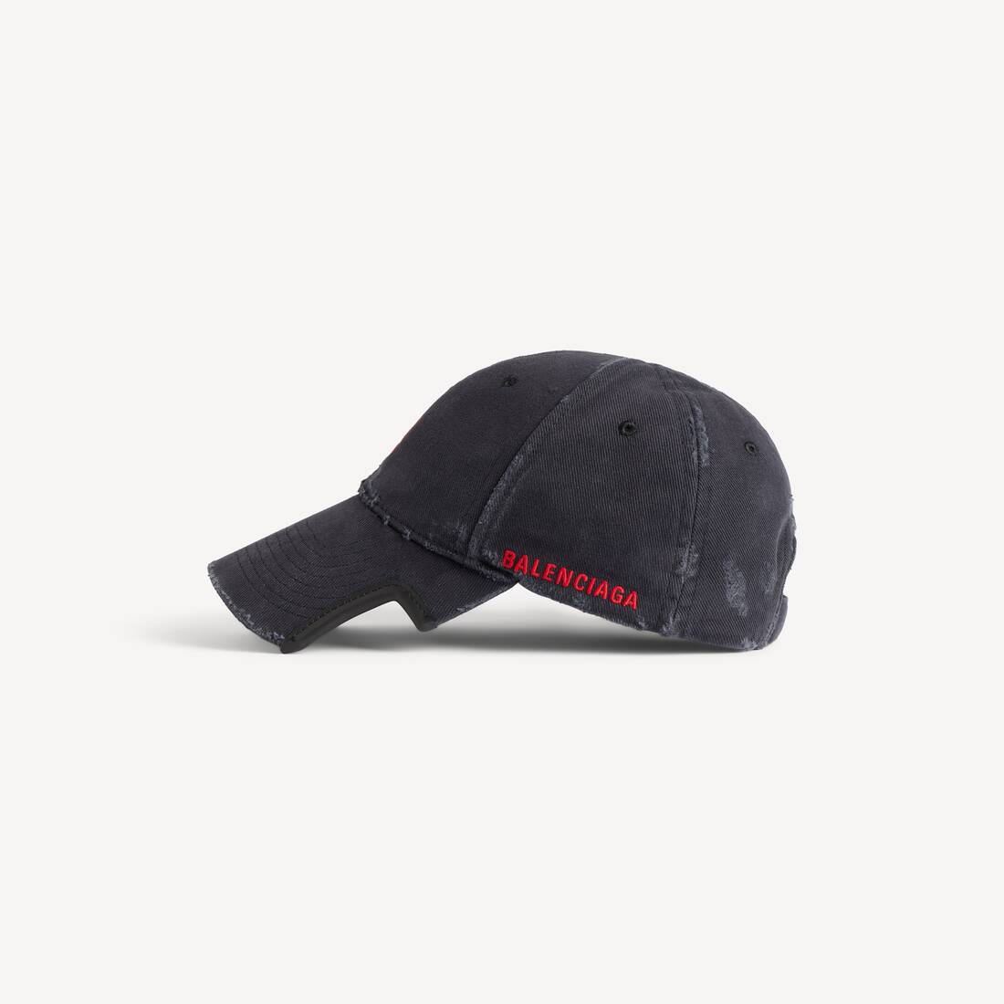 Gorra Laurel Classic in Negro Descolorido/rojo | Balenciaga Espa&ntilde;a ES - Image 5
