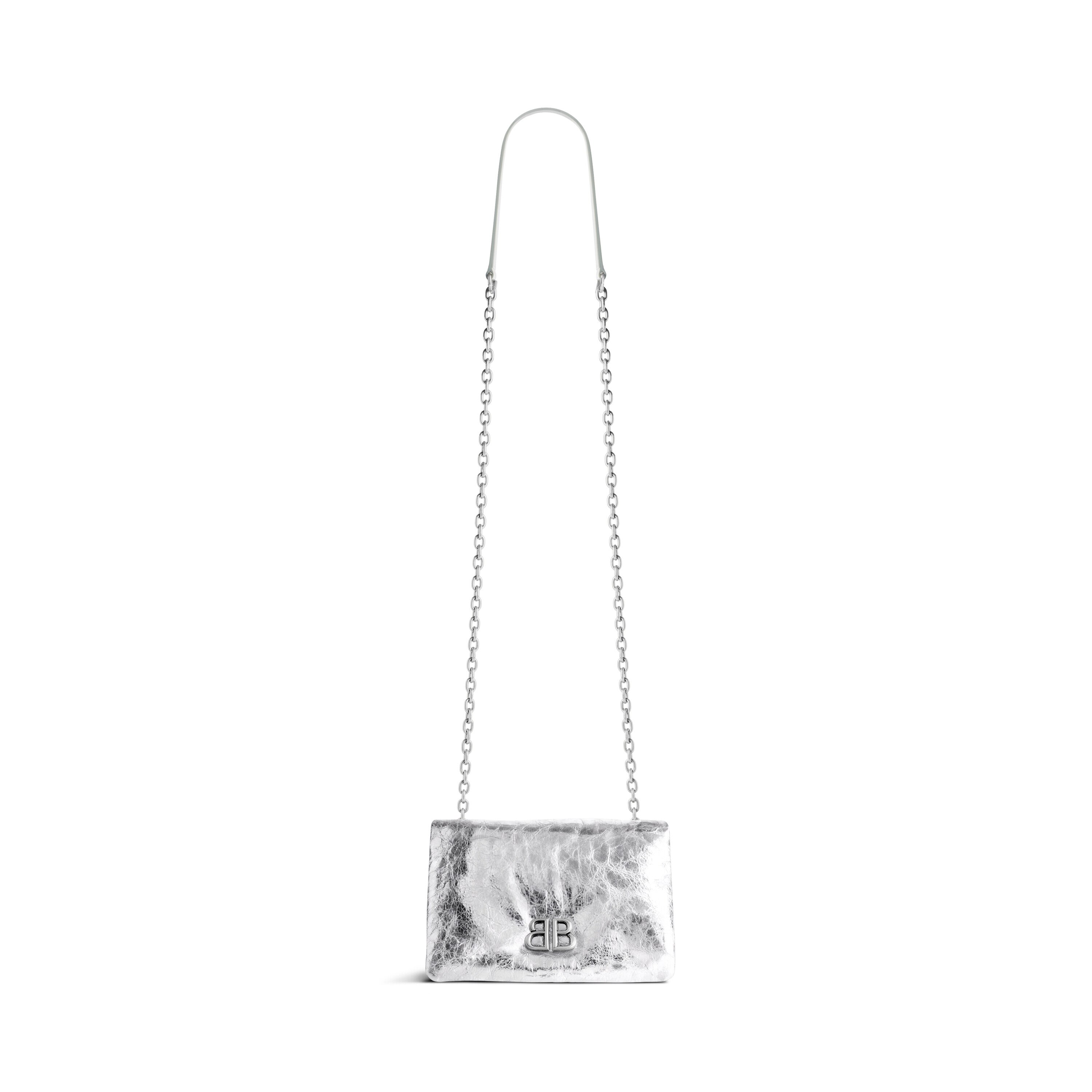 国内配送【BALENCIAGA】モナコ メタライズド ナノ ショルダー 国内配送【BALENCIAGA】モナコ メタライズド ナノ ショルダー