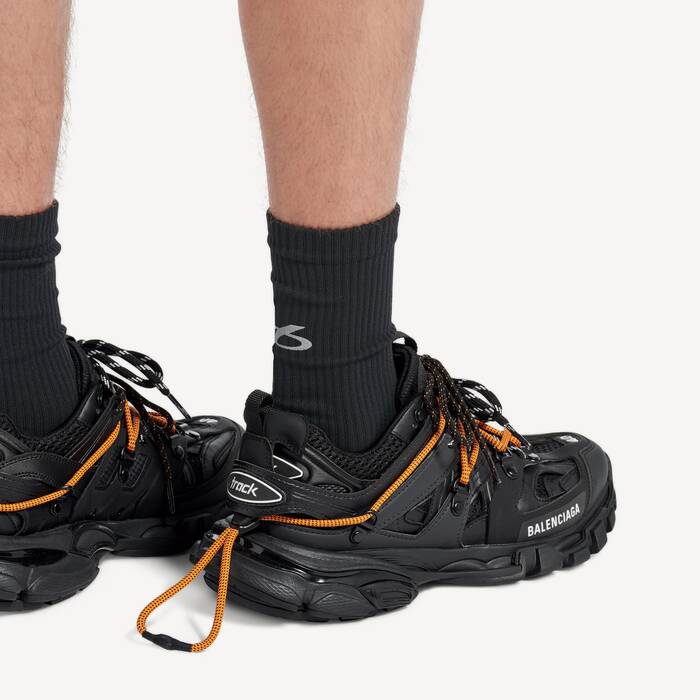 Sneaker Track Trail Laces da Uomo in Nero/arancione - Uomo | Balenciaga Italia IT - Image 3