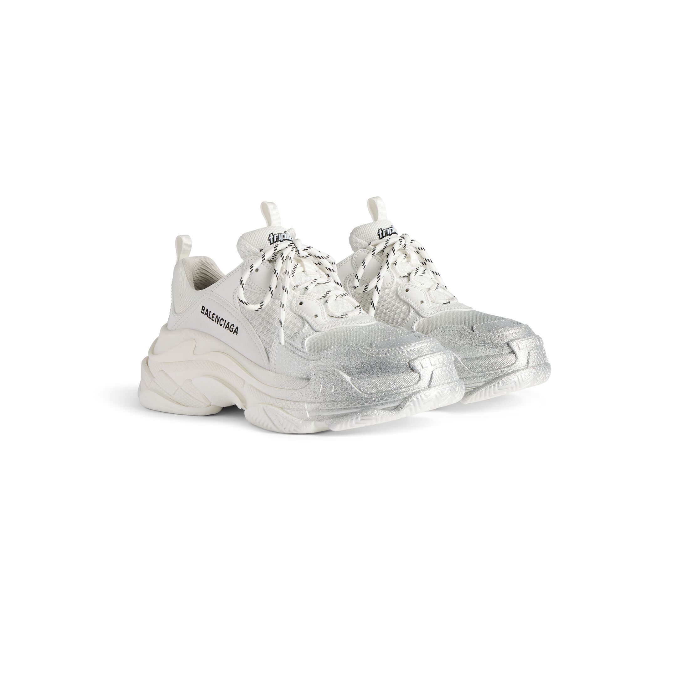 triple s glitter spray sneaker