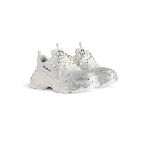 트리플 s 글리터 스프레이 스니커즈