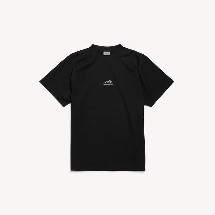 Men's Bodies Medium Fit T-shirt in Black - Men | Balenciaga United States EN - Image 1