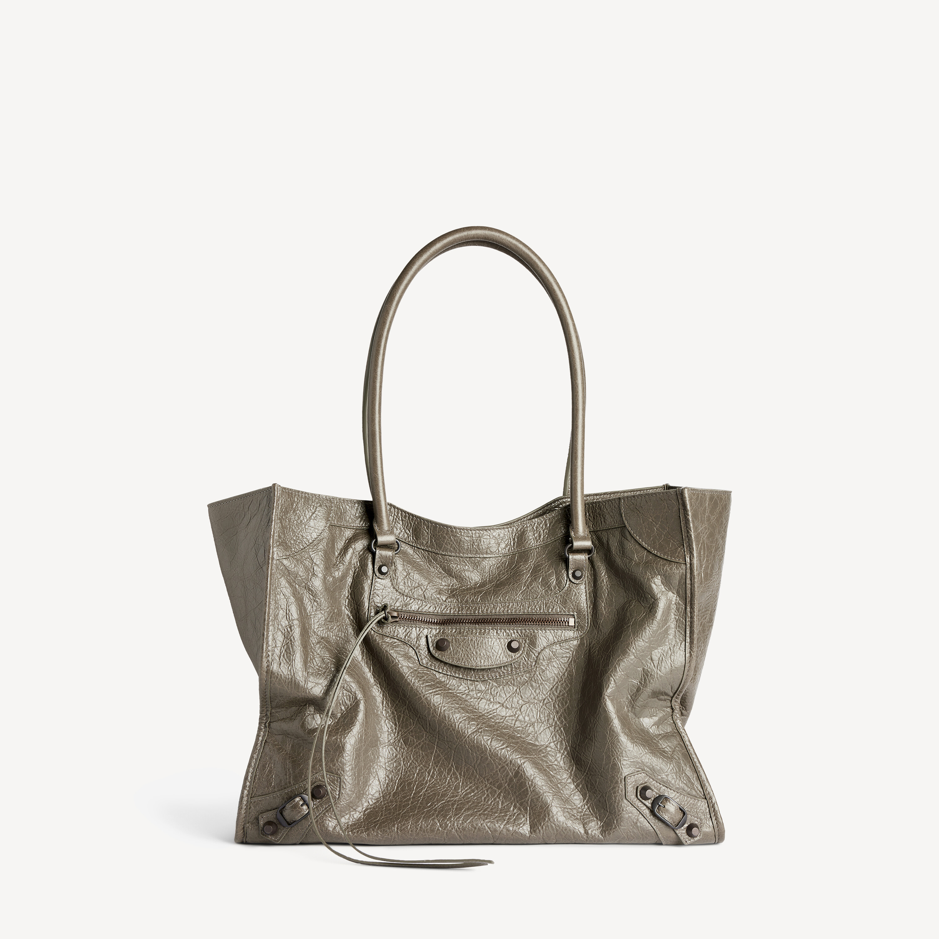 Women's Le City Tote Bag Medium in Army Green