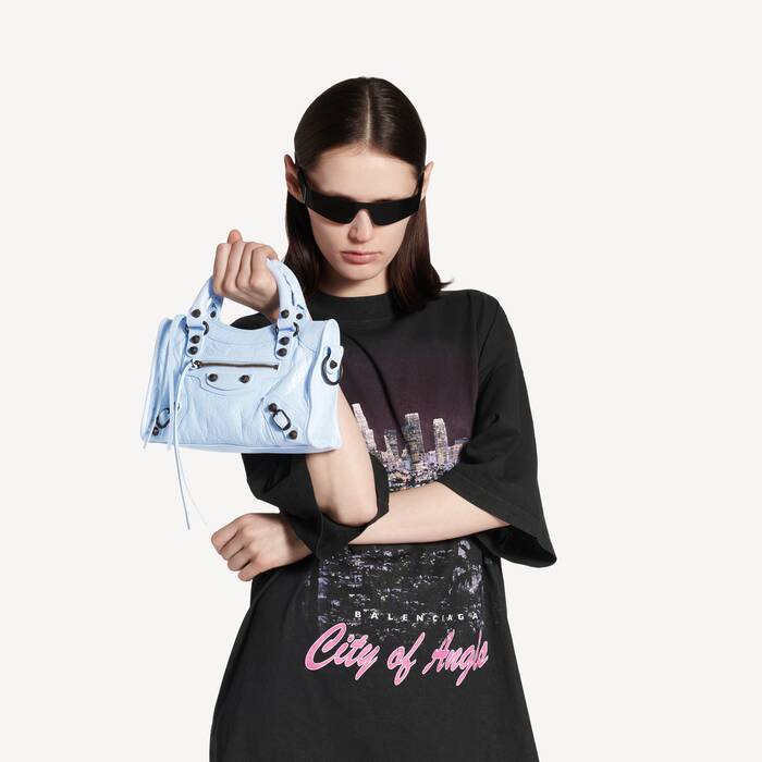 Bolso Le City Mini para Mujer en Azul Nube - Mujer | Balenciaga Espa&ntilde;a ES - Image 2