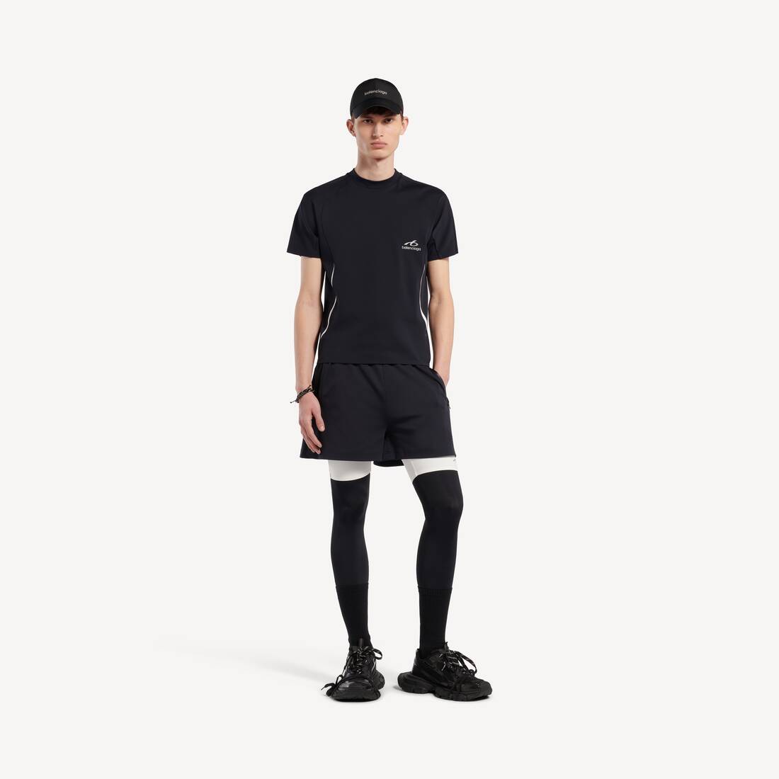 ネイビー/ホワイト の メンズ Techwear 半袖tシャツ | Balenciaga 日本 JA - Image 2