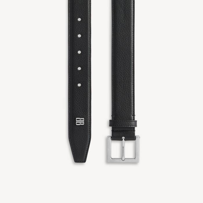 Men's Tiny Logo Belt in Black - Men | Balenciaga United Kingdom EN - Image 1