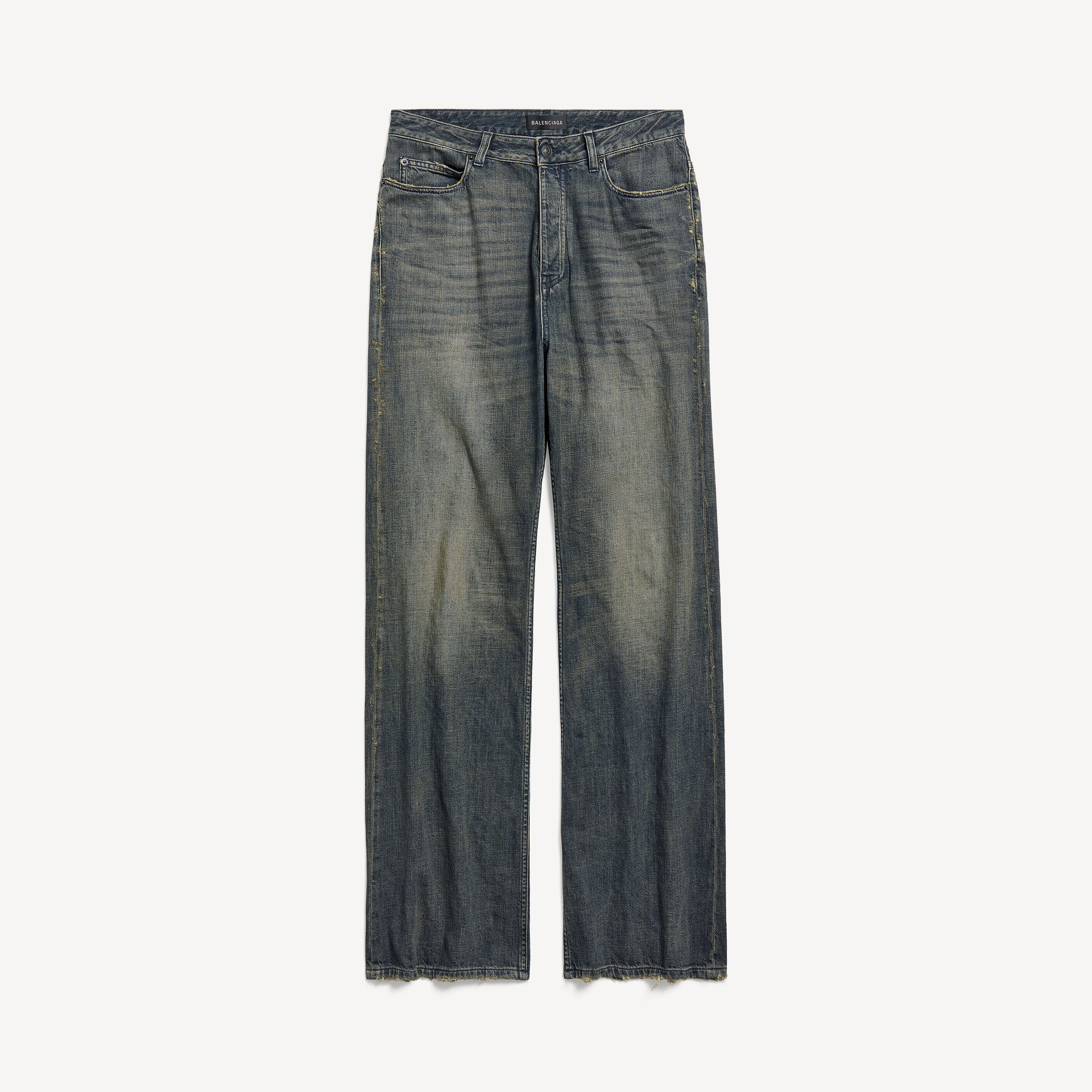 Men's Low Crotch Pants in Blue