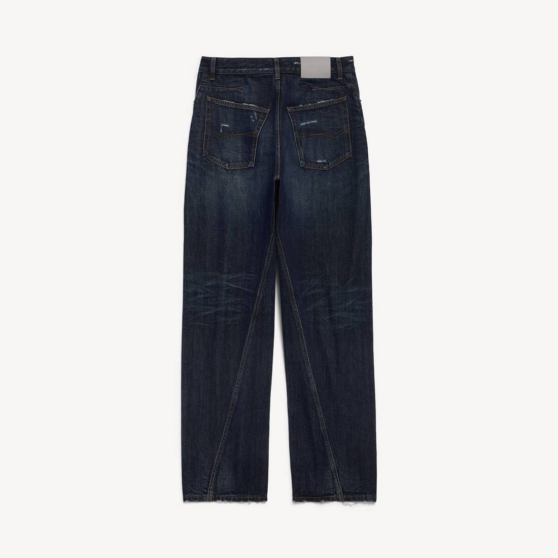 Women's Twisted Seam Jeans in Dark Blue | Balenciaga Portugal EN - Image 2