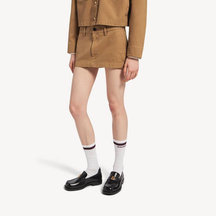 ベージュ の ウィメンズ ミニ コットンスカート - ウィメンズ | Balenciaga 日本 JA - Image 3