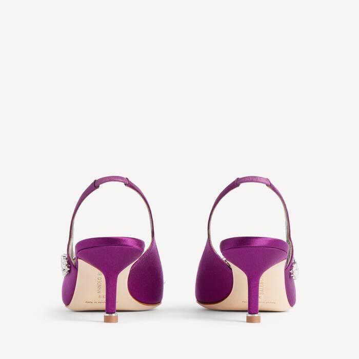Balenciaga | Manolo Blahnik Zapato Tal&oacute;n Abierto para Mujer en Violeta - Mujer | Balenciaga Espa&ntilde;a ES - Image 3